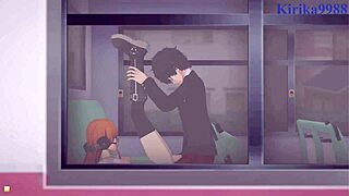 Intense threesome with Futaba, Ann, and Ren in 3D