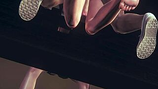 Yaoi femboy Zelda and Link in wild 69 and threesome fuck with blowjob! Sissy crossdress in anime porn.