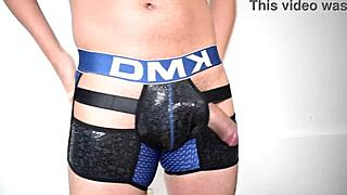 Gay underwear enthusiast Moaning for pleasure