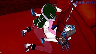 Intense futanari encounters in Garie and Maria's world