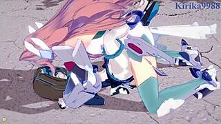 Intense futanari encounters in Garie and Maria's world
