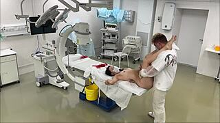 Rough hospital sex with bubble butt patient and doctor