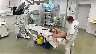 Rough hospital sex with bubble butt patient and doctor