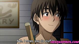Young cowgirl rides old man to orgasm in hentai cartoon