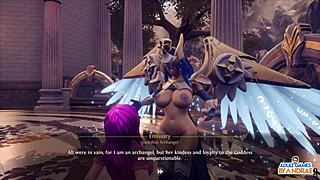 Hentai game with big-boobed and shaved women getting banged