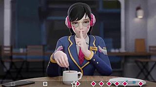 3D animated game of Overwatch with an erotic twist