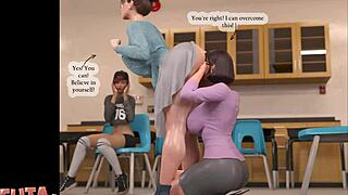 Big-chested babe enjoys deepthroat and rough sex in anime