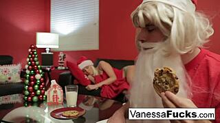 Santa's hot gift: Vanessa's tight ass and wet pussy