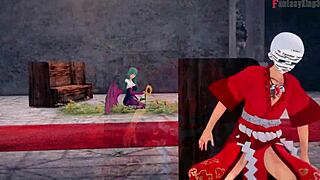 See through Morrigan's anger for Halloween hentai fun