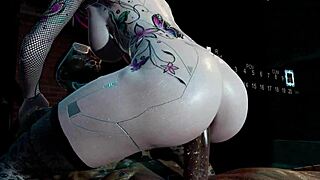 3D animated ass fucking with kinky pussy riding and pissing