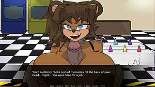 Soft Pillowy Curves Wrap Tight in FNAF Porn Game Boobjob