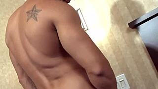 Muscular hunk enjoys intense pleasure with fleshlight toy