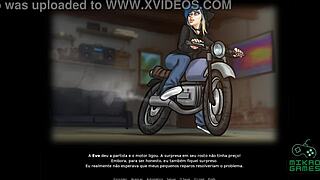 Summer saga episode 83: Eve on motorcycle