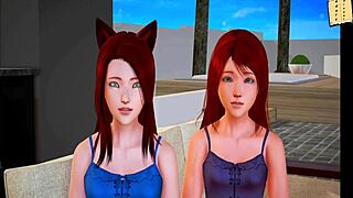 3D adult cartoon with family fun