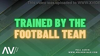 Muscle worship and gang bang in a gay audio story