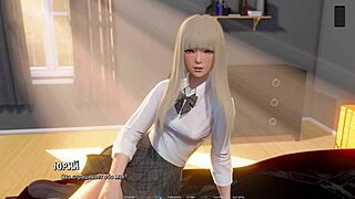 Beautiful anime game with ripped clothes and dancing scenes