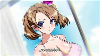 Public and private moments of a futanari threesome