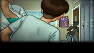 Teen gets her ass spanked in this animated porn video