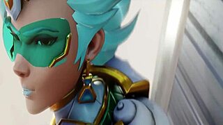 Tracer’s special powers used to seduce and pleasure a Overwatch teammate