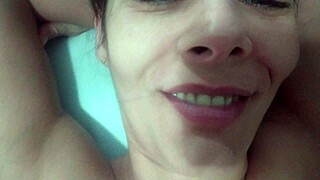 Beautiful amateur gets a rough and messy creampie