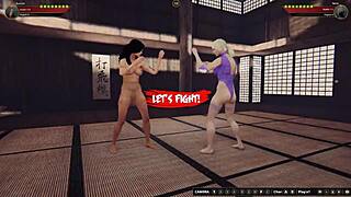 Terra and Aurora’s hot naked 3D fight in NF3D