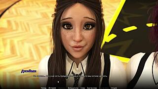 3D adult cartoon with FFm and Cunilingus actions