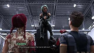 3D animated game with a hot robot girl