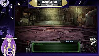 Inquisitor trainer in a futuristic world of Warhammer 40k, animated