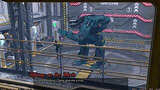 3D animated game with a hot robot girl