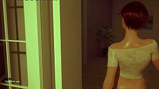 3D animated redhead gets her tits fucked hard