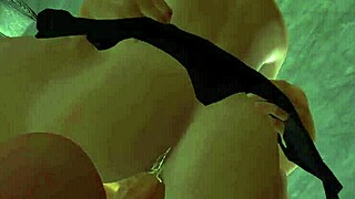 Futa cock creampie in tight pussy, a wild anime ride