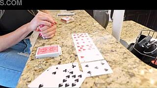 Steamy strip poker game with seductive stepmom Coco Vandi