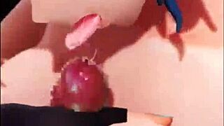 Cartoon porn with a solo performance of an anime girl