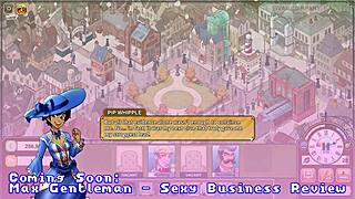 Retro arcade game with Asian characters and erotic themes with monsters