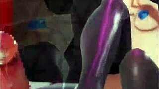 Cartoon porn with a solo performance of an anime girl