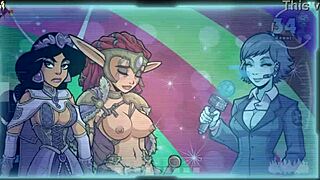 Beautiful princess in hot asmr hentai with big boobs