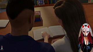 Cartoon porn with college student in white stockings