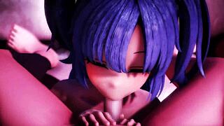 Compilation of big-boobed women riding and fucking in anime style