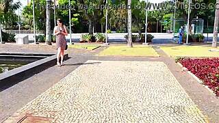 Tourist meets Clara, a beautiful Brazilian woman with natural beauty