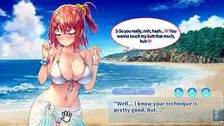 My summer vacation was spent pleasuring myself with oil in this Animeteen game
