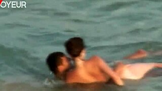 Steamy beach encounter turns into passionate and wild sex