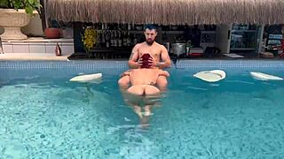 Muscular men have good sex in front of their hosts