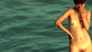 Steamy beach encounter turns into passionate and wild sex