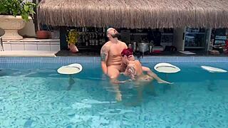 Muscular men have good sex in front of their hosts