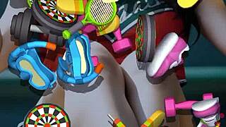 Adult animated video game