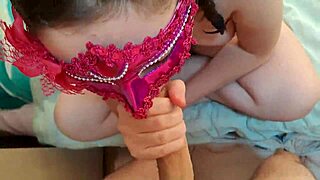 Yet another tender blowjob from a student in a mask