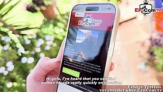 Skinny German teen seeks sex tourist for outdoor fun