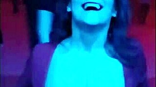 A MILF goes wild at a techno party and gets humiliated
