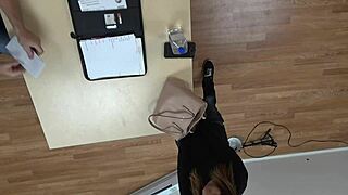 Mandy Myx recast's hot and hardcore scene with choking and deepthroat blowjobs