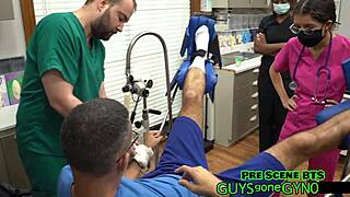 Angel Ramiraz's slippery and moaning scene at the Cum Clinic extraction